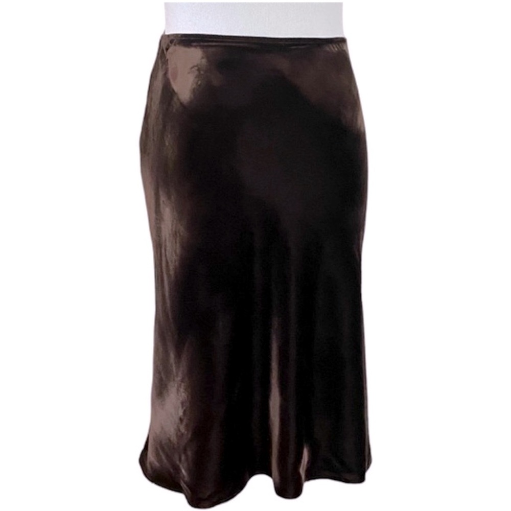 NWT Ralph Lauren brown velvet skirt